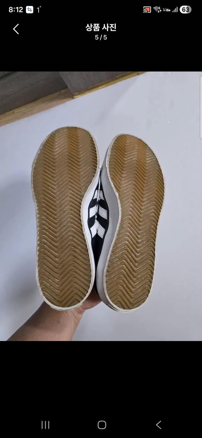 아디다스 블랙 스니커즈 운동화  사이즈 235  여자용 상품이미지5