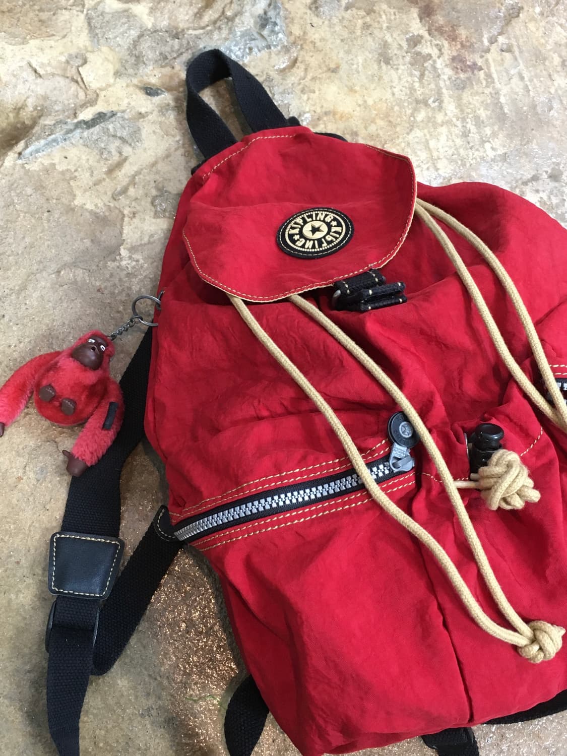 키플링 복조리 백팩 레드 상품이미지7