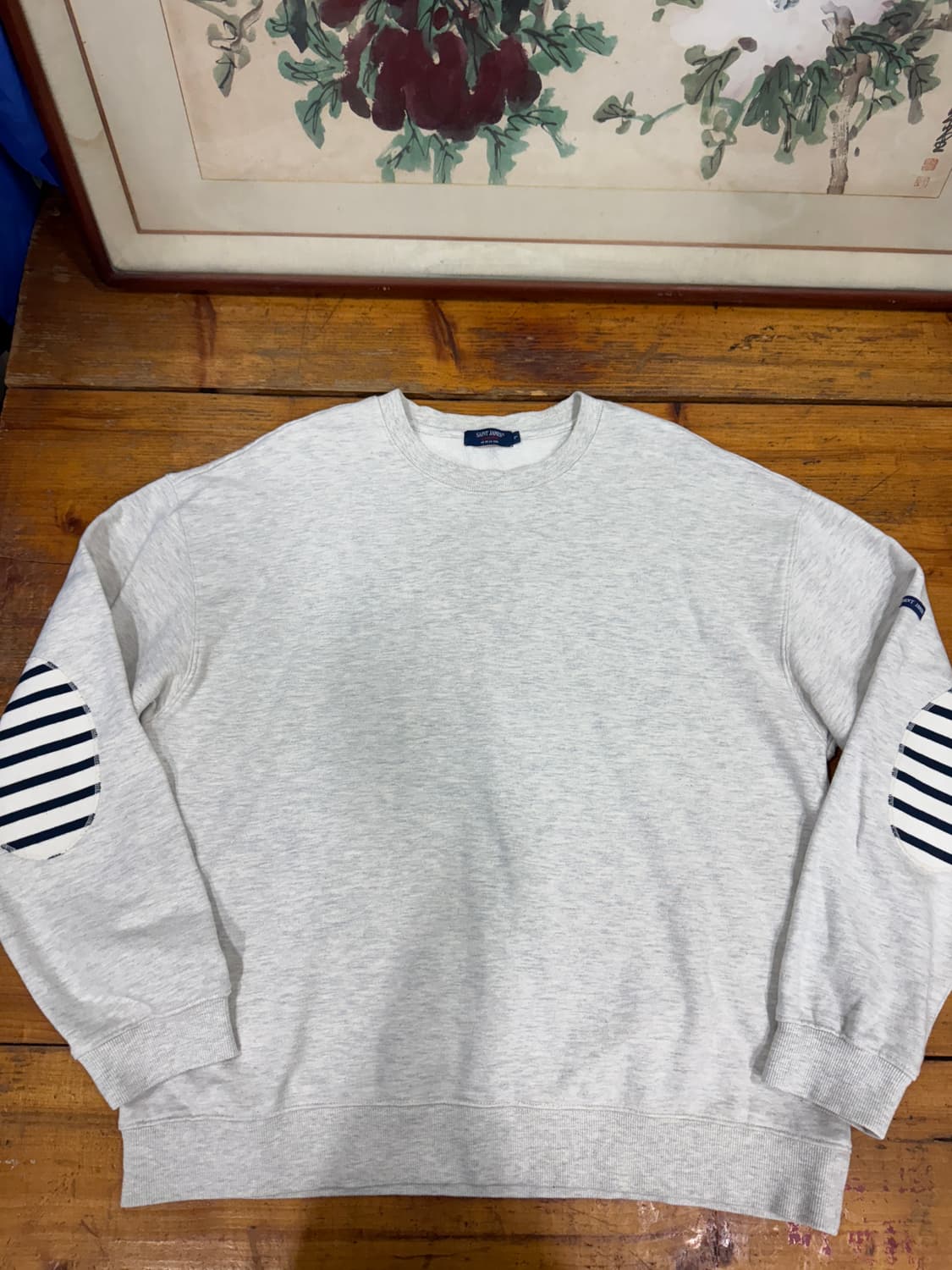 세인트제임스 봉봉 맨투맨 오트밀 사이즈L 깨끗 상품이미지1