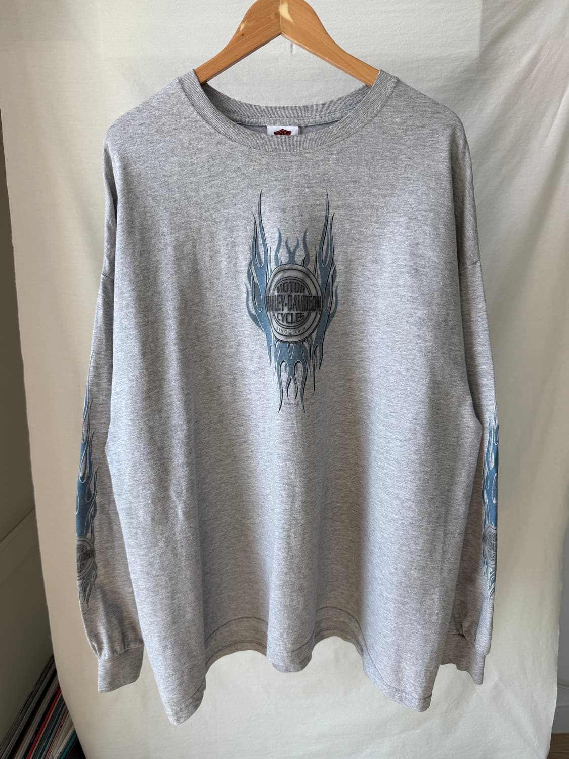 할리데이비슨 00s 플레임 빈티지 롱슬리브 티셔츠  상품이미지1