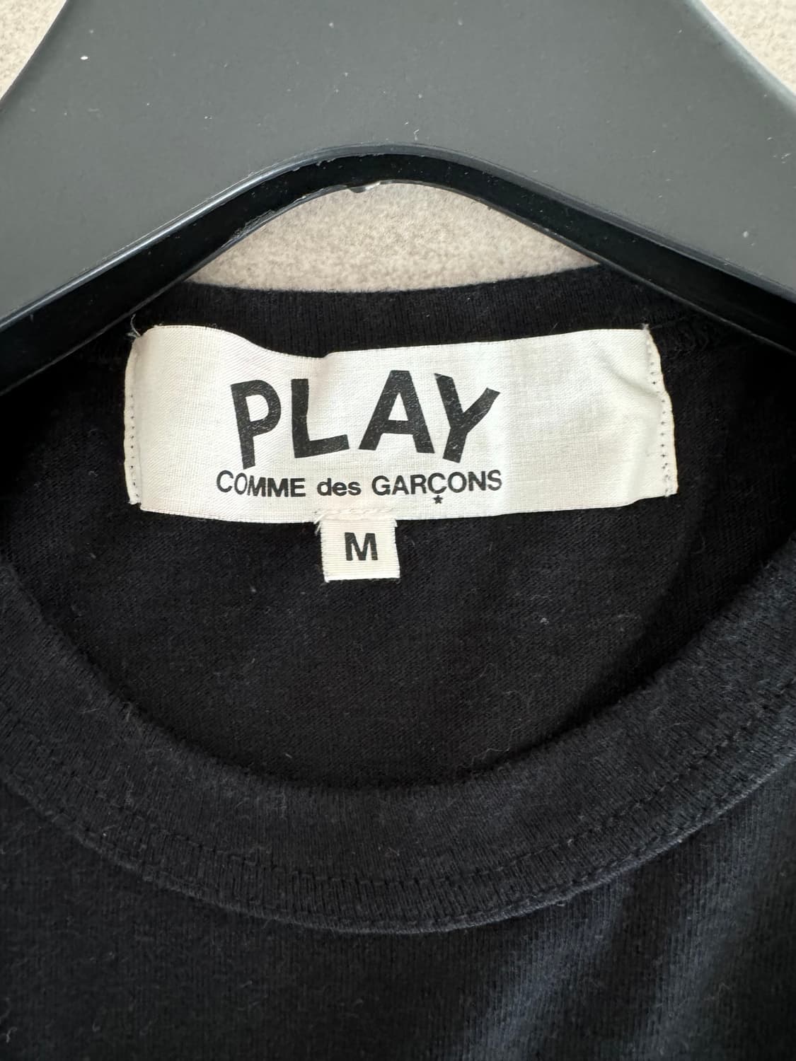 꼼데가르송 플레이 블랙 반팔 티셔츠  상품이미지2