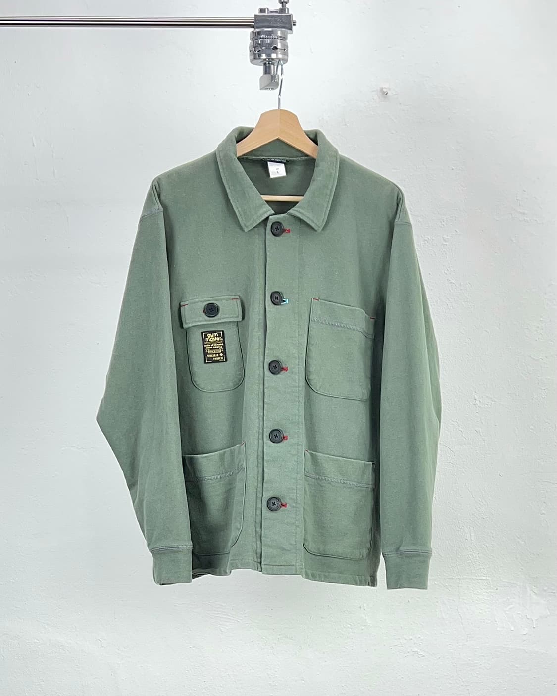 짐 마스터 다이드 그린 미시건 커버올 코튼 셔츠 자켓 상품이미지1