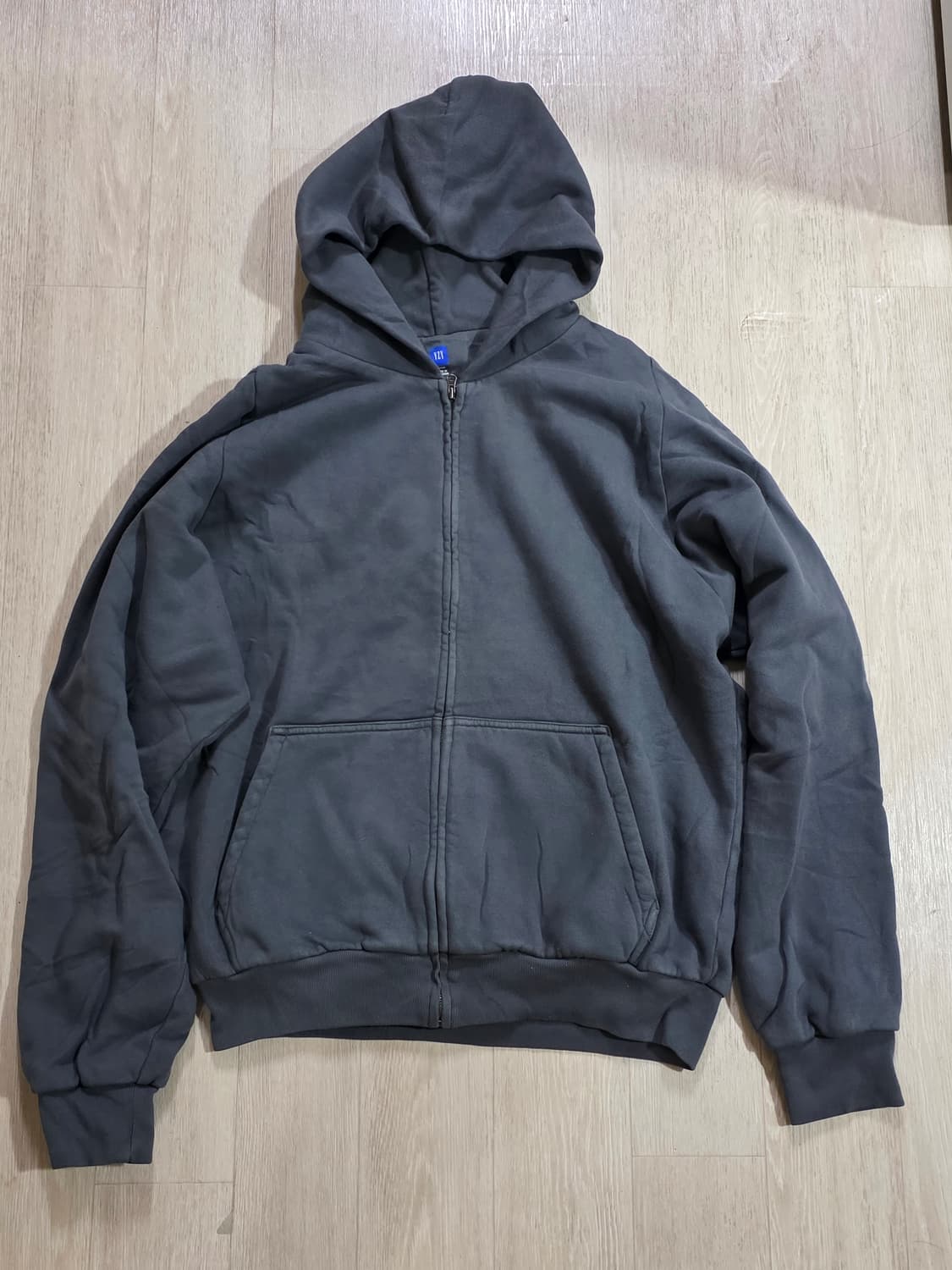 [L] 이지갭 후드 집업 다크 그레이 상품이미지1