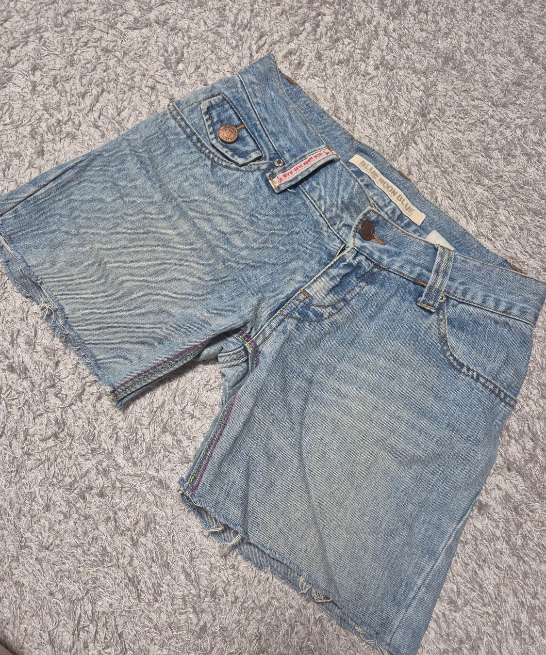 블루문블루데님반바지 청반바지 상품이미지2