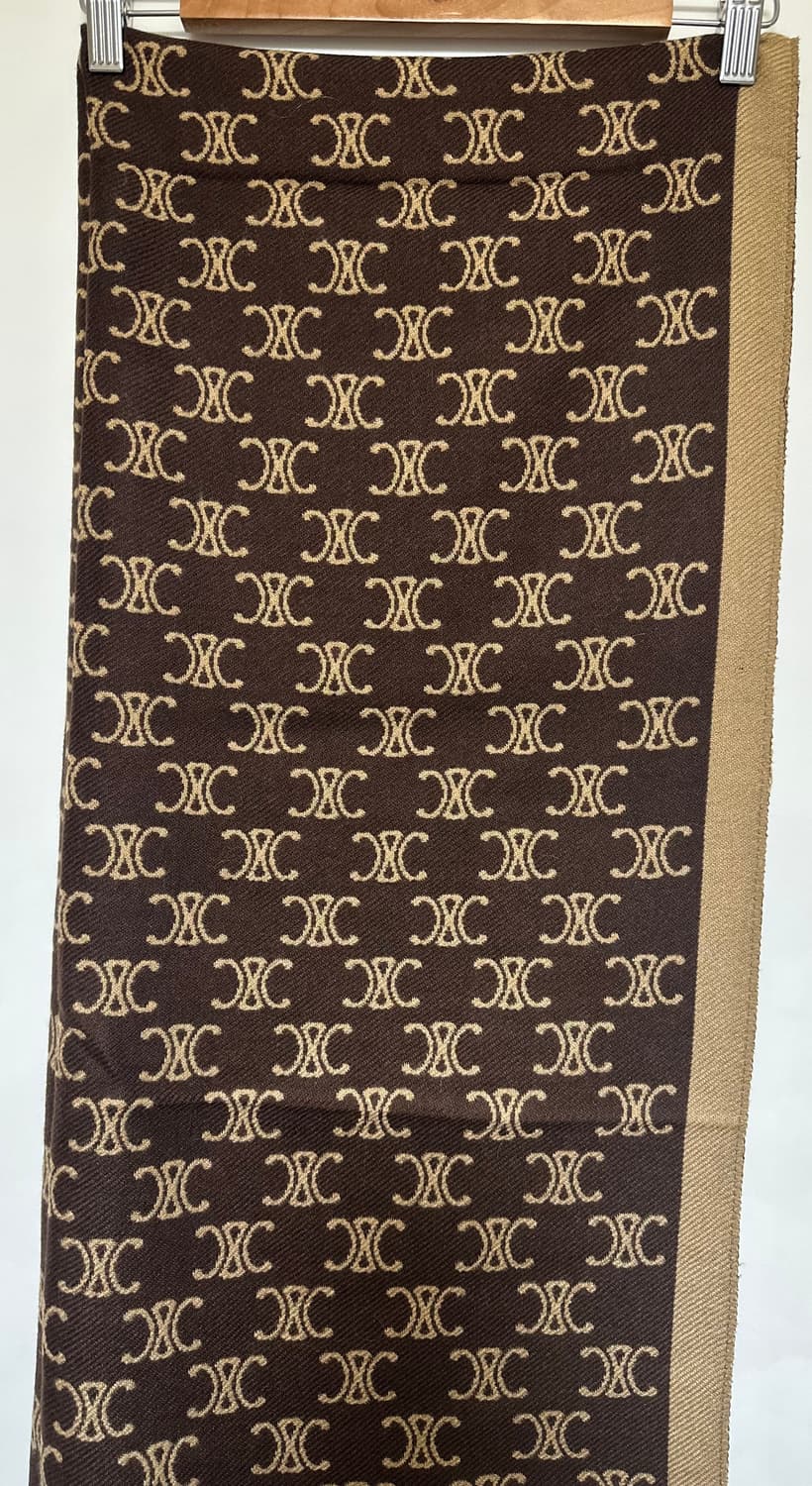 셀린느 트리오페 캐시미어브라운 숄&머플러 남여공용 상품이미지7