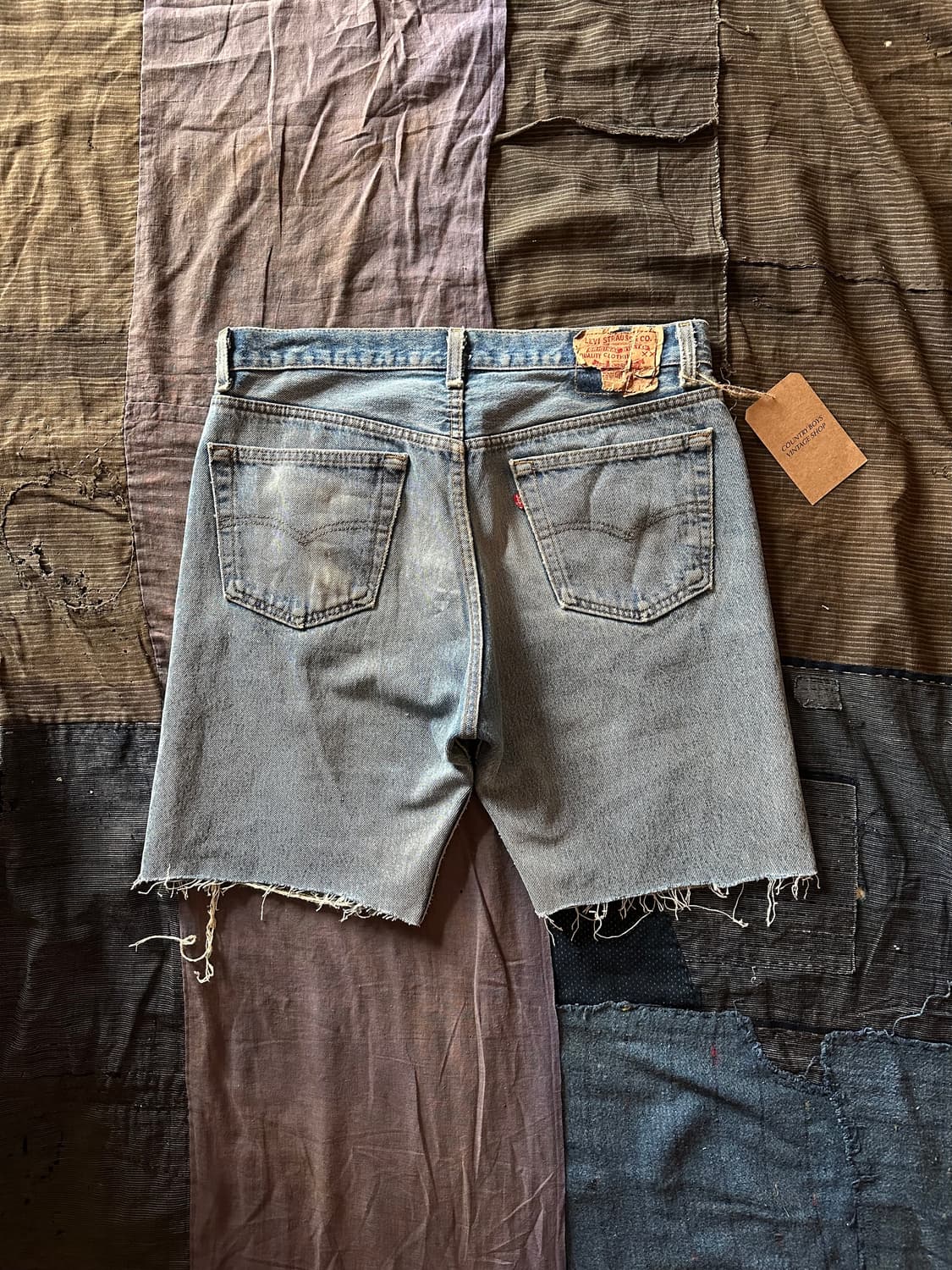 90s USA Levis 501 Half Denim Pants 상품이미지4