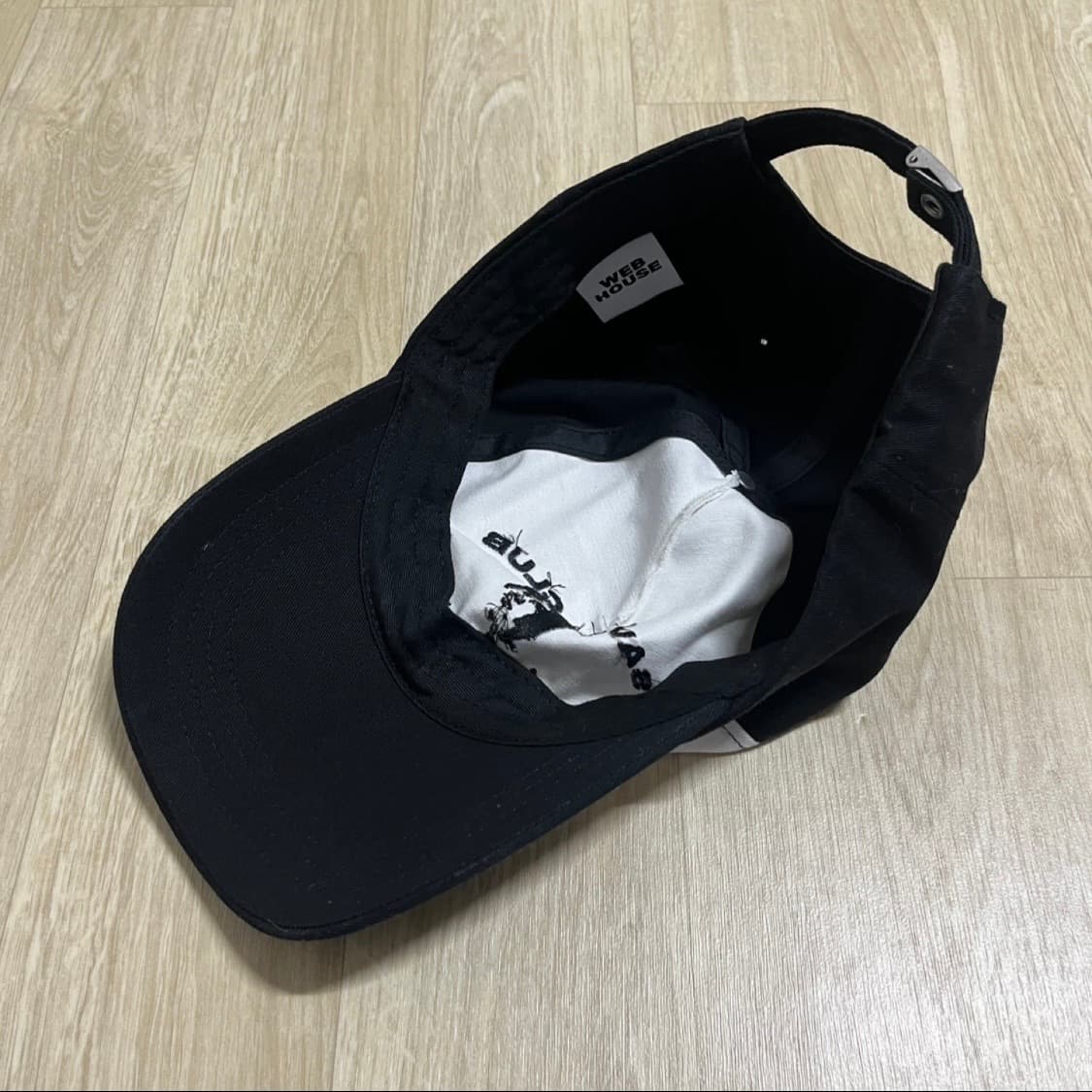 웹하우스 세비지 클럽 투톤 캡 블랙/화이트 상품이미지5