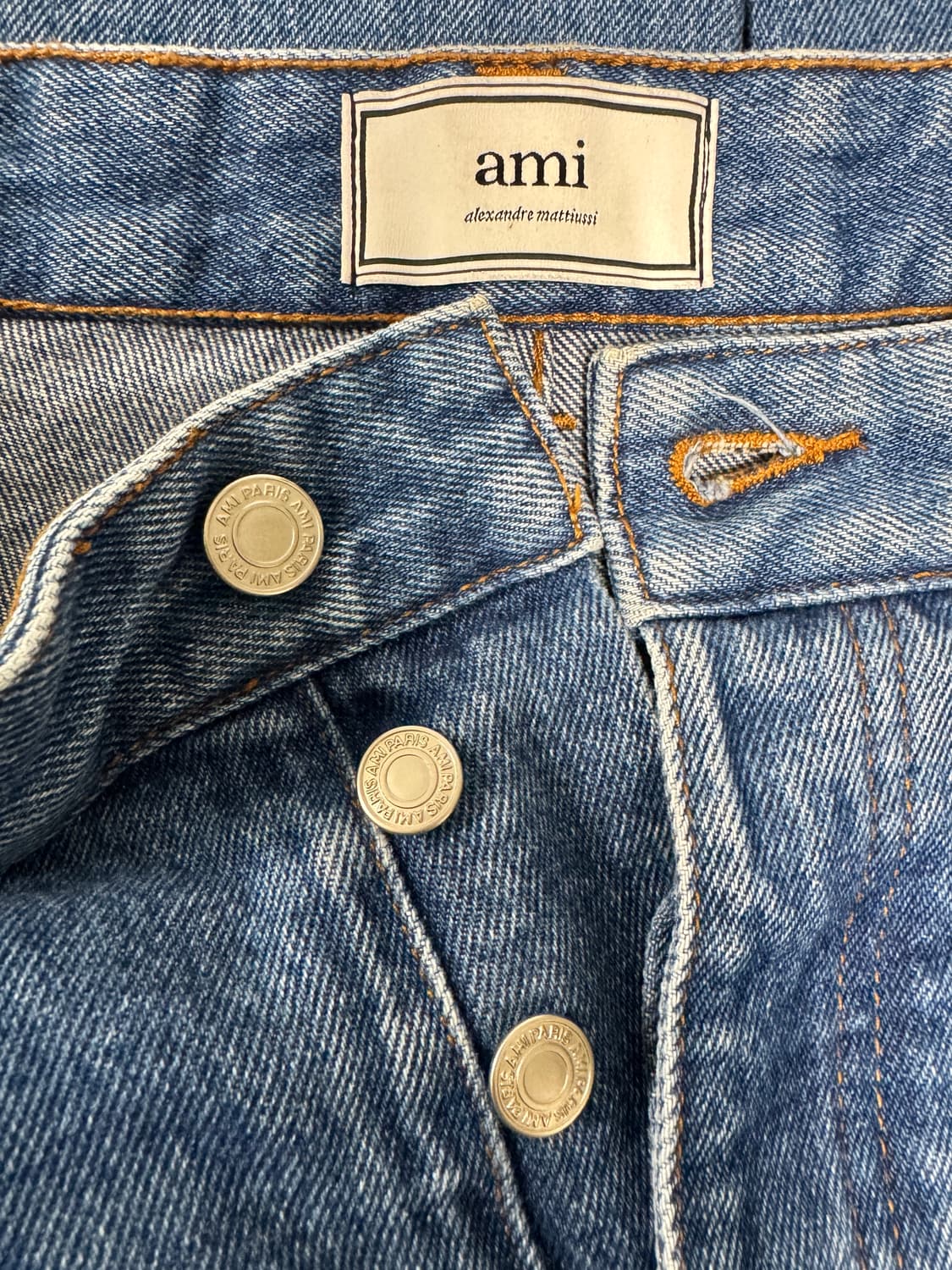AMI PARIS 아미 중청 컬러 데님팬츠 33 상품이미지5
