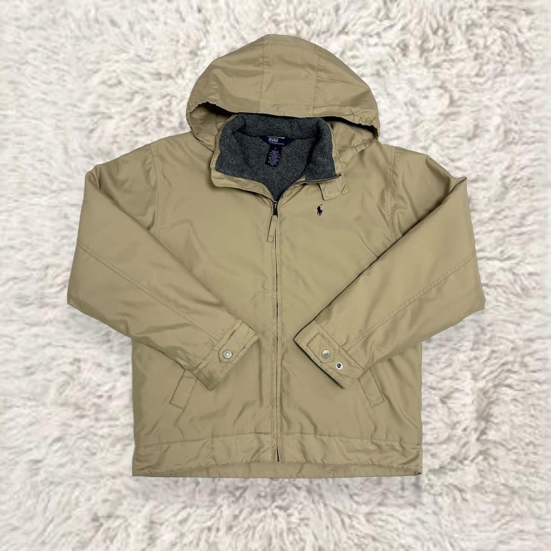 폴로 후리스안감 베이지 폴리쉘 자켓 상품이미지4