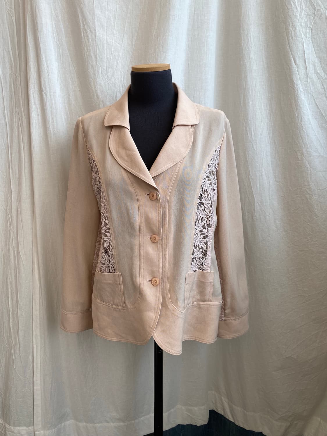 연핑크 레이스 자켓(M-L) 상품이미지1