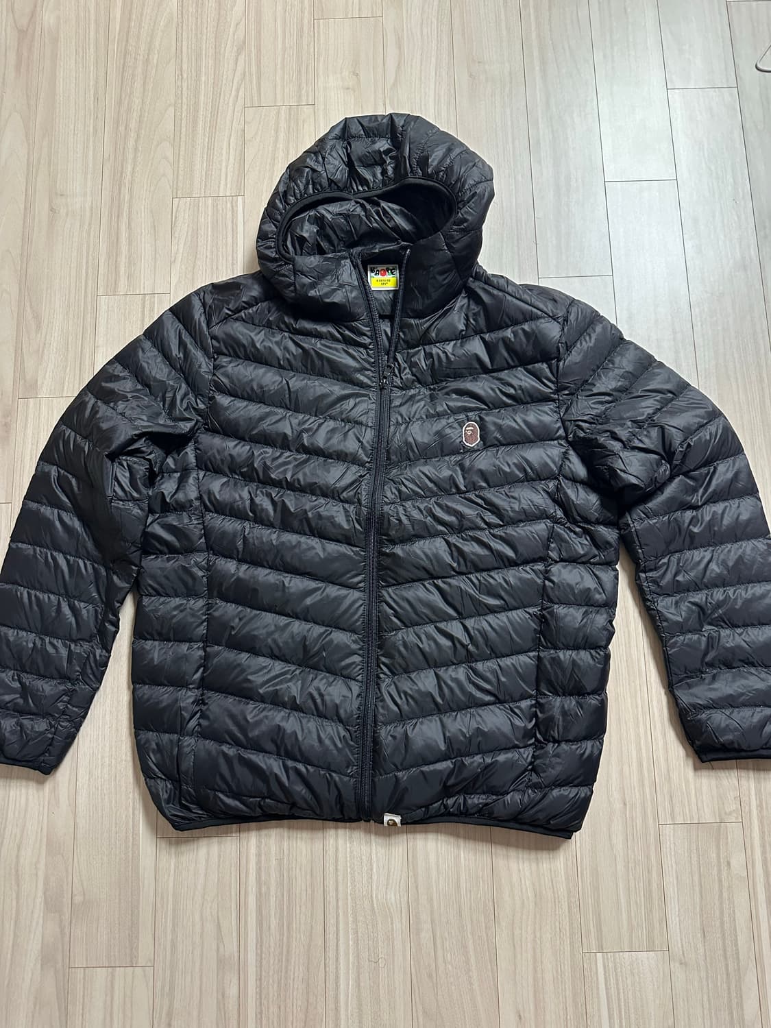 베이프 헤드 후드 경량패딩 상품이미지1