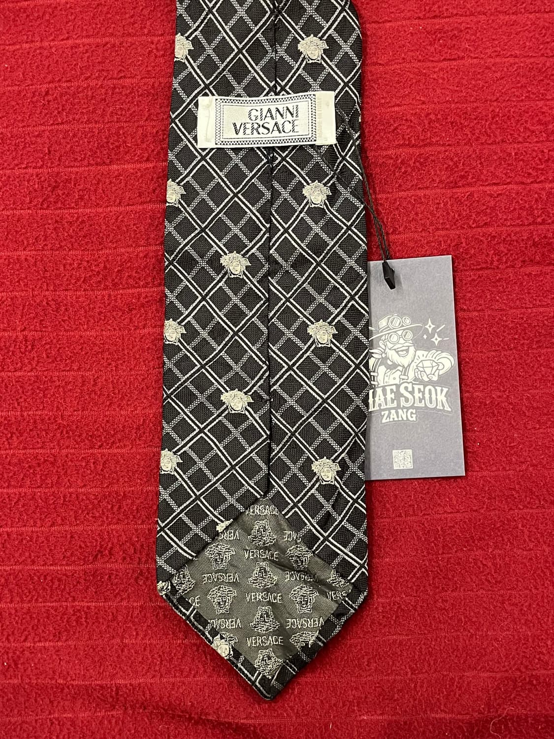 지아니 베르사체 패턴 넥타이 블랙 #csz3072 상품이미지2