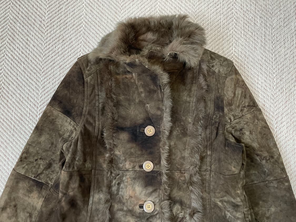 빈티지 퍼 트리밍 시어링 자켓 J03851 상품이미지5