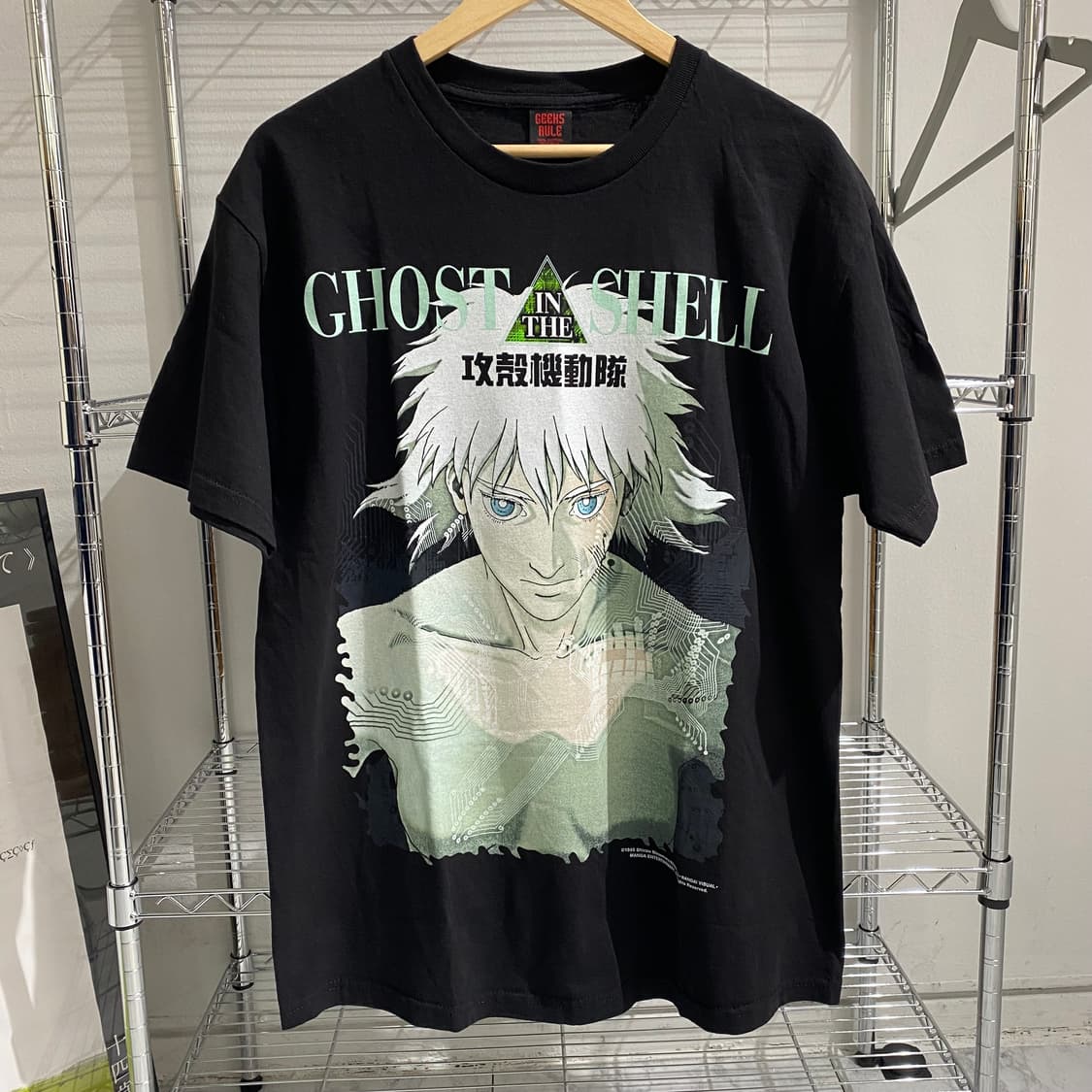 긱스룰 공각기동대 오피셜 애니메이션 티셔츠 상품이미지1