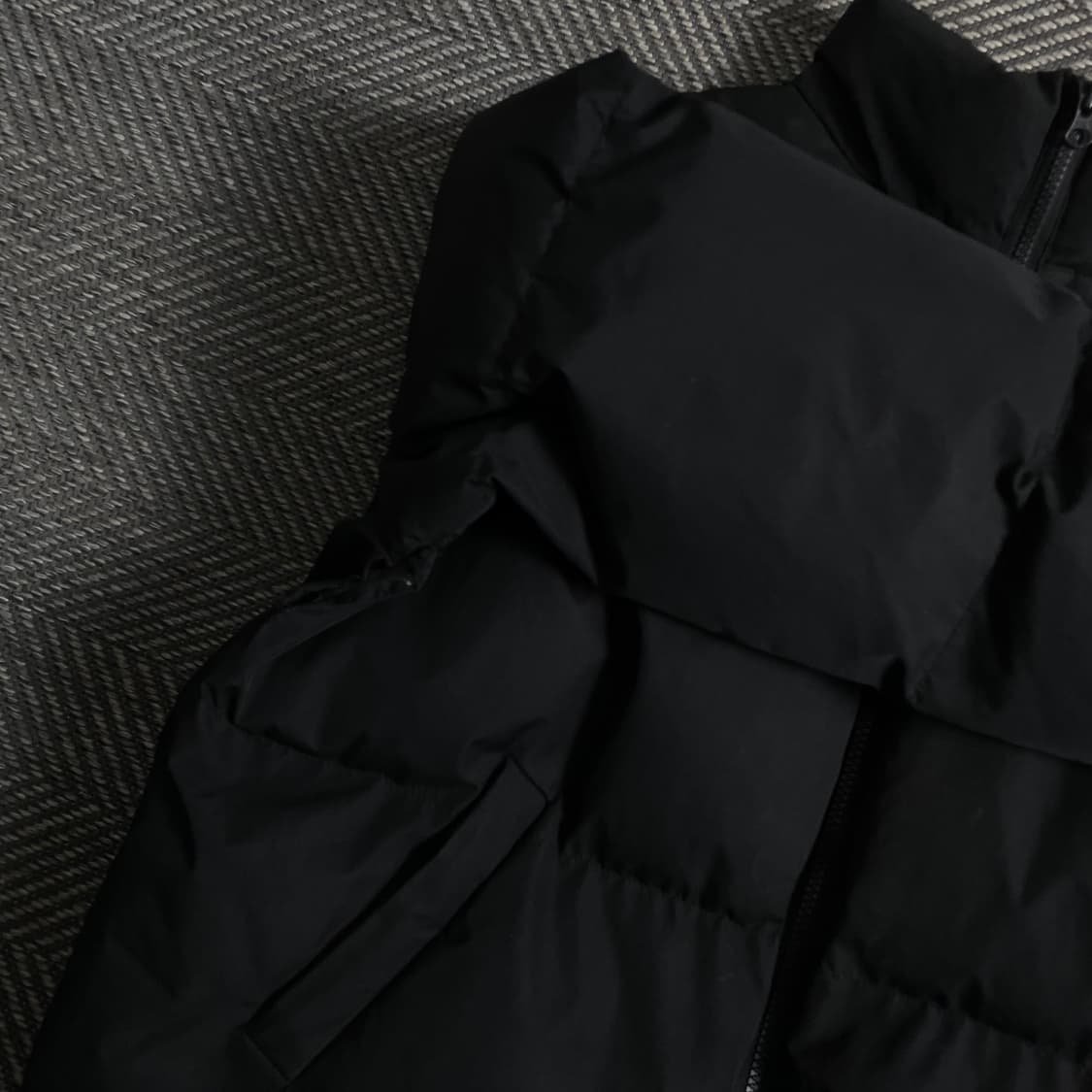 무드인사이드 미니멀 푸퍼 패딩 점퍼 블랙o 4337 상품이미지4