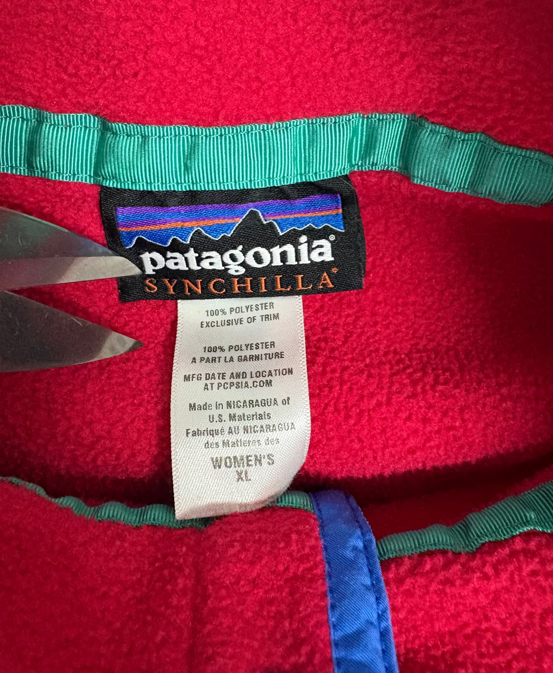 빈티지 파타고니아 신칠라스냅티 우먼즈XL 상품이미지5