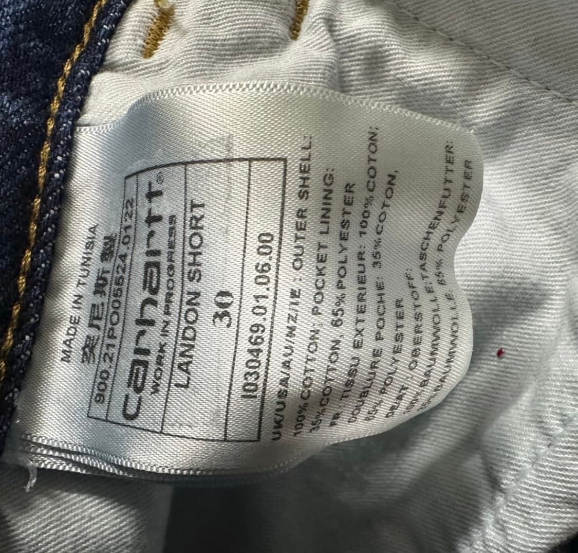 칼하트 랜든 데님 쇼츠 버뮤다 상품이미지3