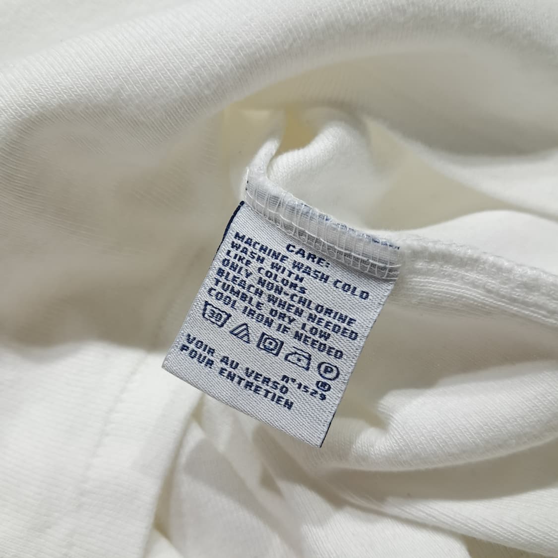 CK053 L 폴로 90s 블루포니 화이트 라운드 티셔츠 상품이미지5