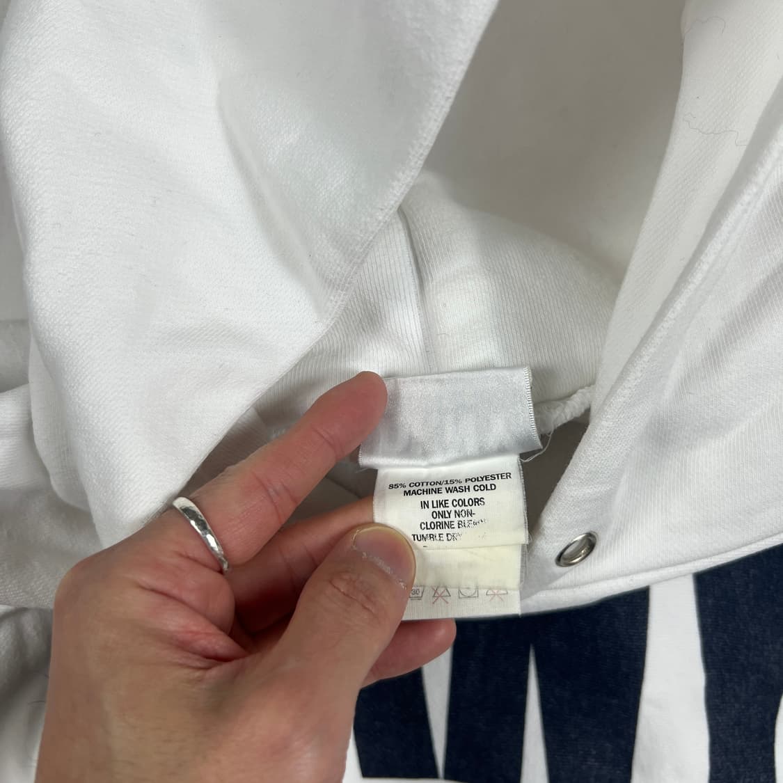 90‘s 도나카란뉴욕 dkny jeans 스펠아웃 후드티 상품이미지6