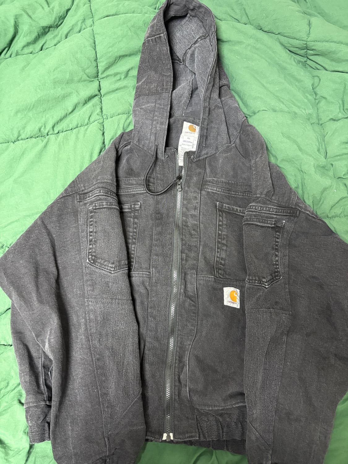 칼하트 흑청데님 후드자켓 상품이미지1