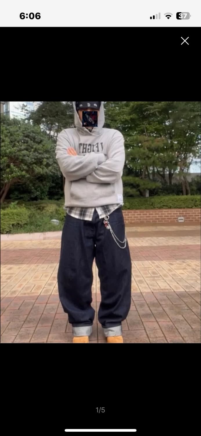 눕녹 퍼펙션후드티 테리 L사이즈 상품이미지1