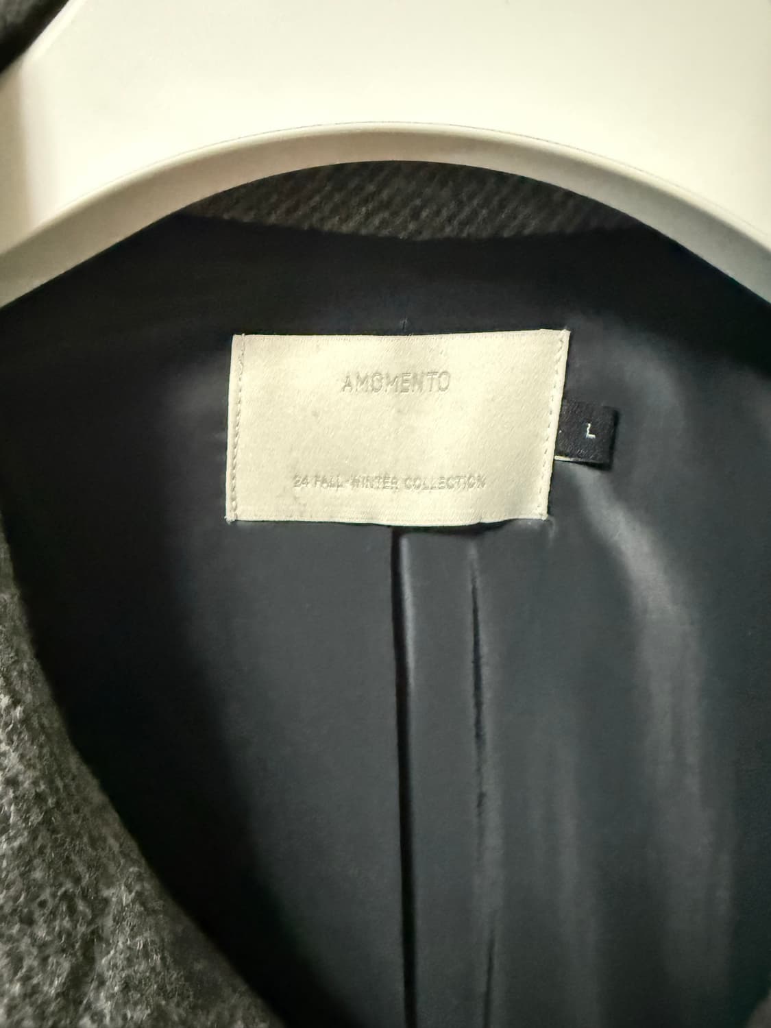 24 FW 아모멘토 WOOL RAGLAN COAT [L] 상품이미지3