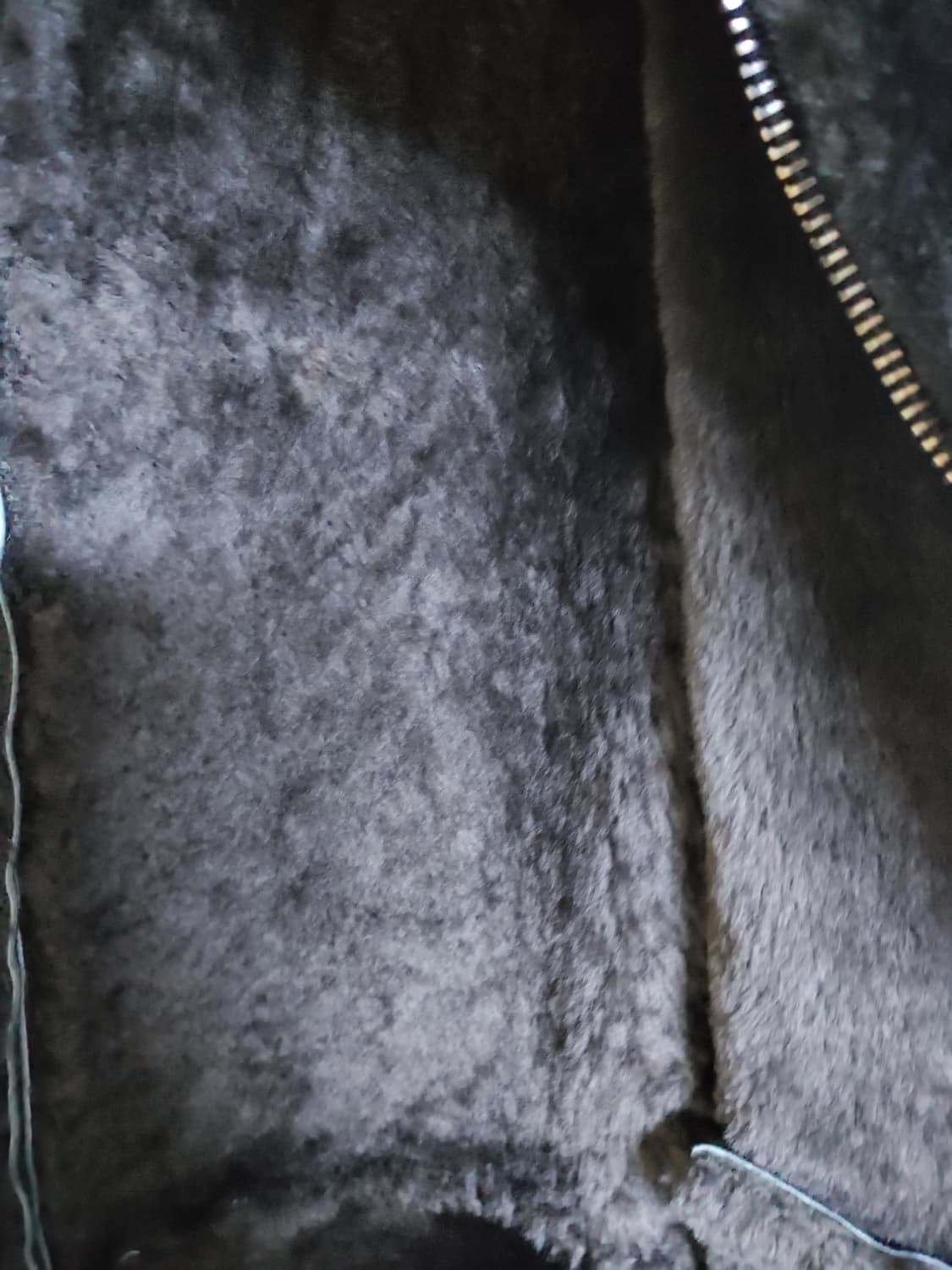 타임옴므 미들 양털 양 가죽 무스탕 팝니다 상품이미지5