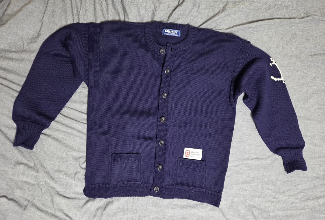 건지울른스 피셔맨 홀가먼트 가디건 44사이즈 상품이미지1