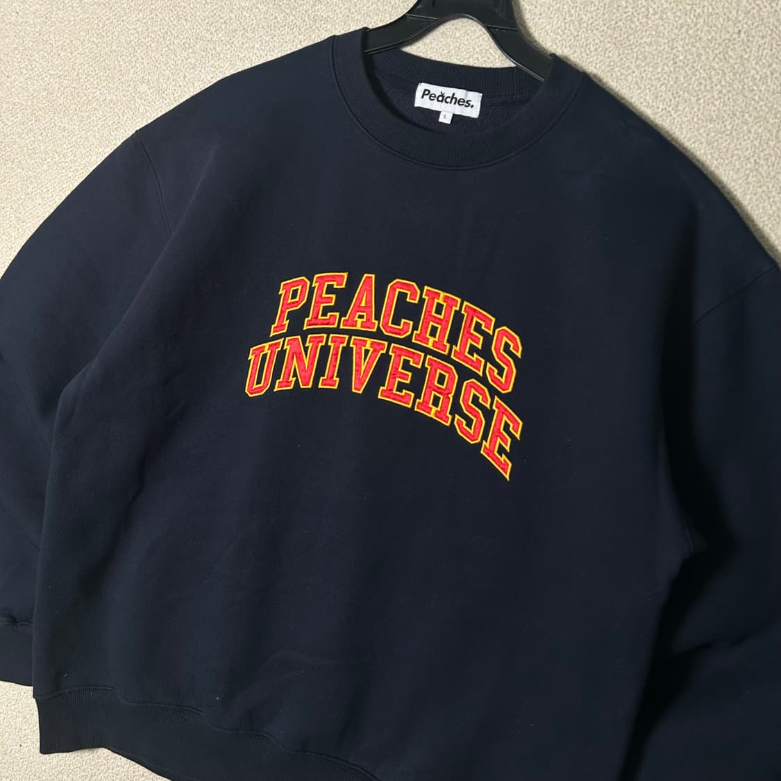  (L) 피치스 유니버스 블랙 맨투맨 상품이미지2