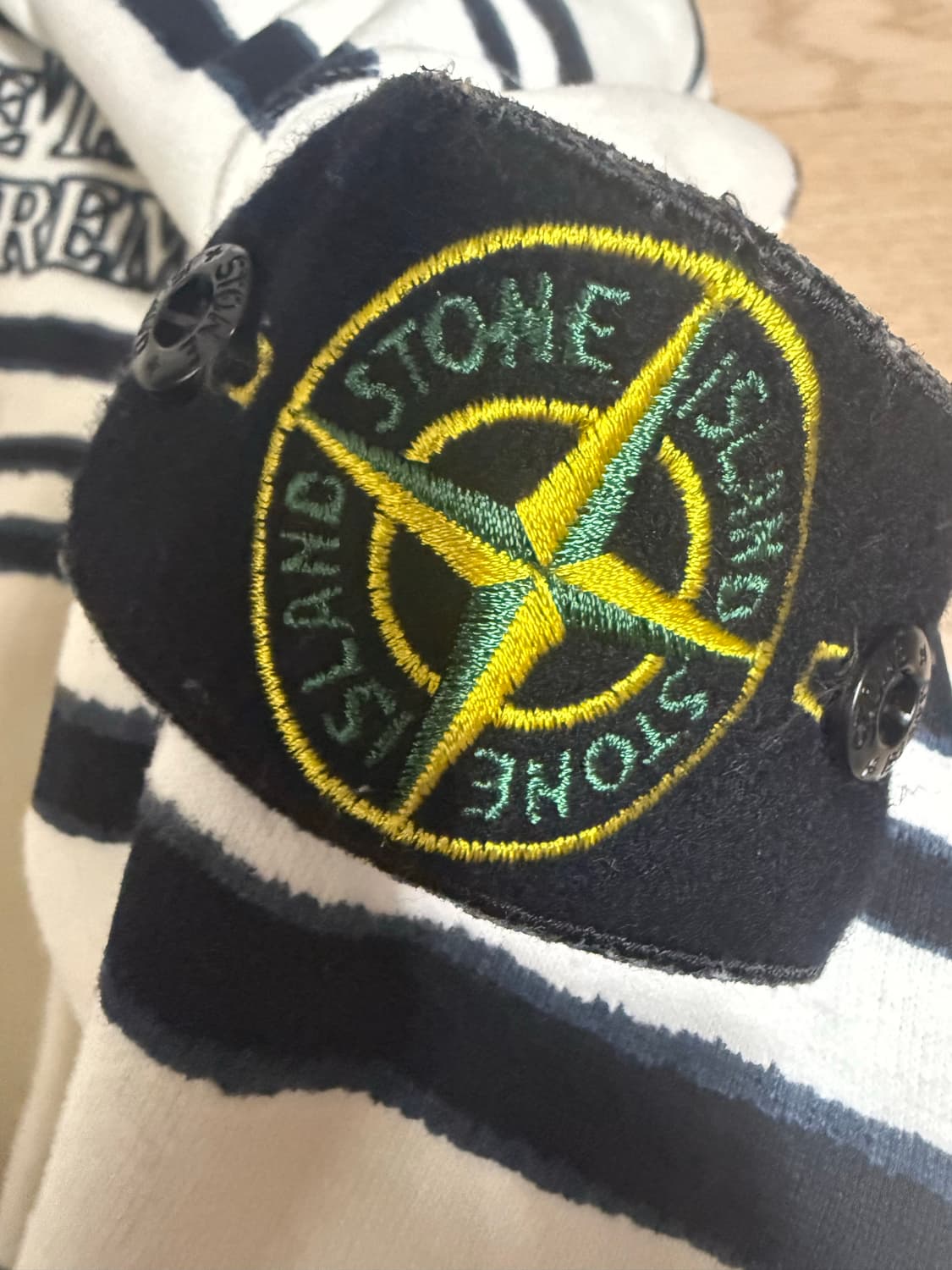 슈프림 스톤아일랜드 워프 스트라이프 후드 상품이미지2