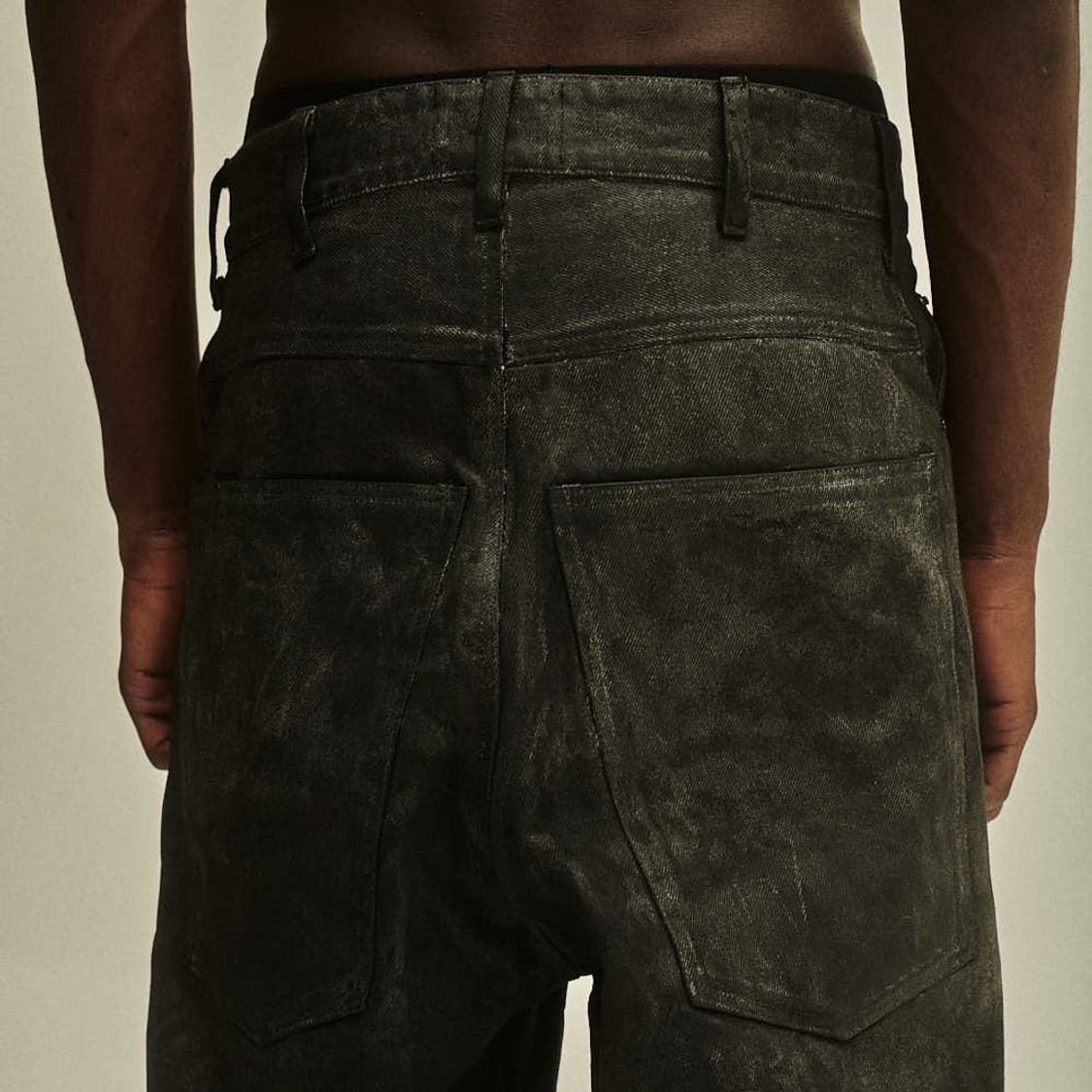 P.L.N LOW CROTCH OILSKIN DENIM 상품이미지3