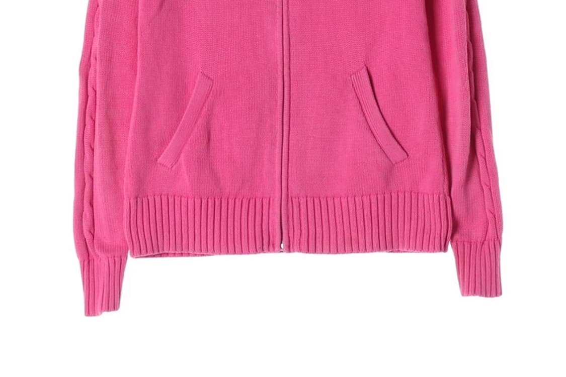 랄프로렌 스포츠 핑크 코튼 집업 가디건 S 상품이미지4