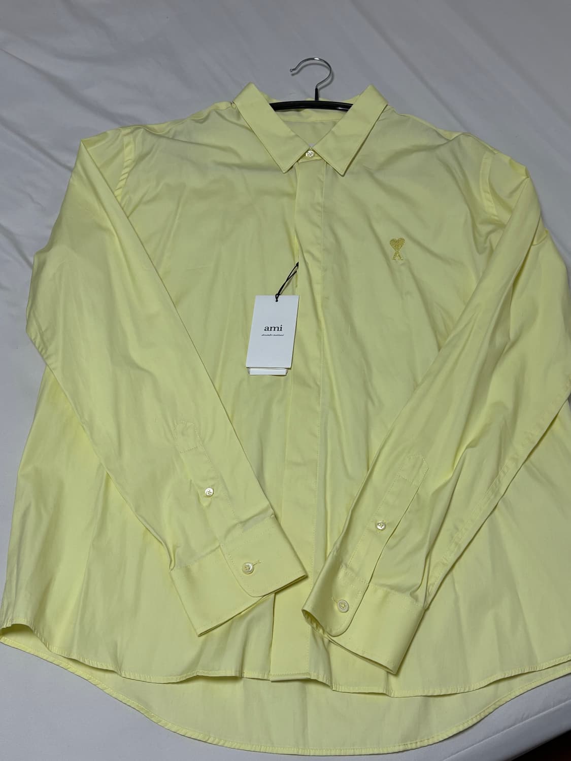 아미 셔츠 ami ADC Shirt Pale yellow 43 새상품 상품이미지1