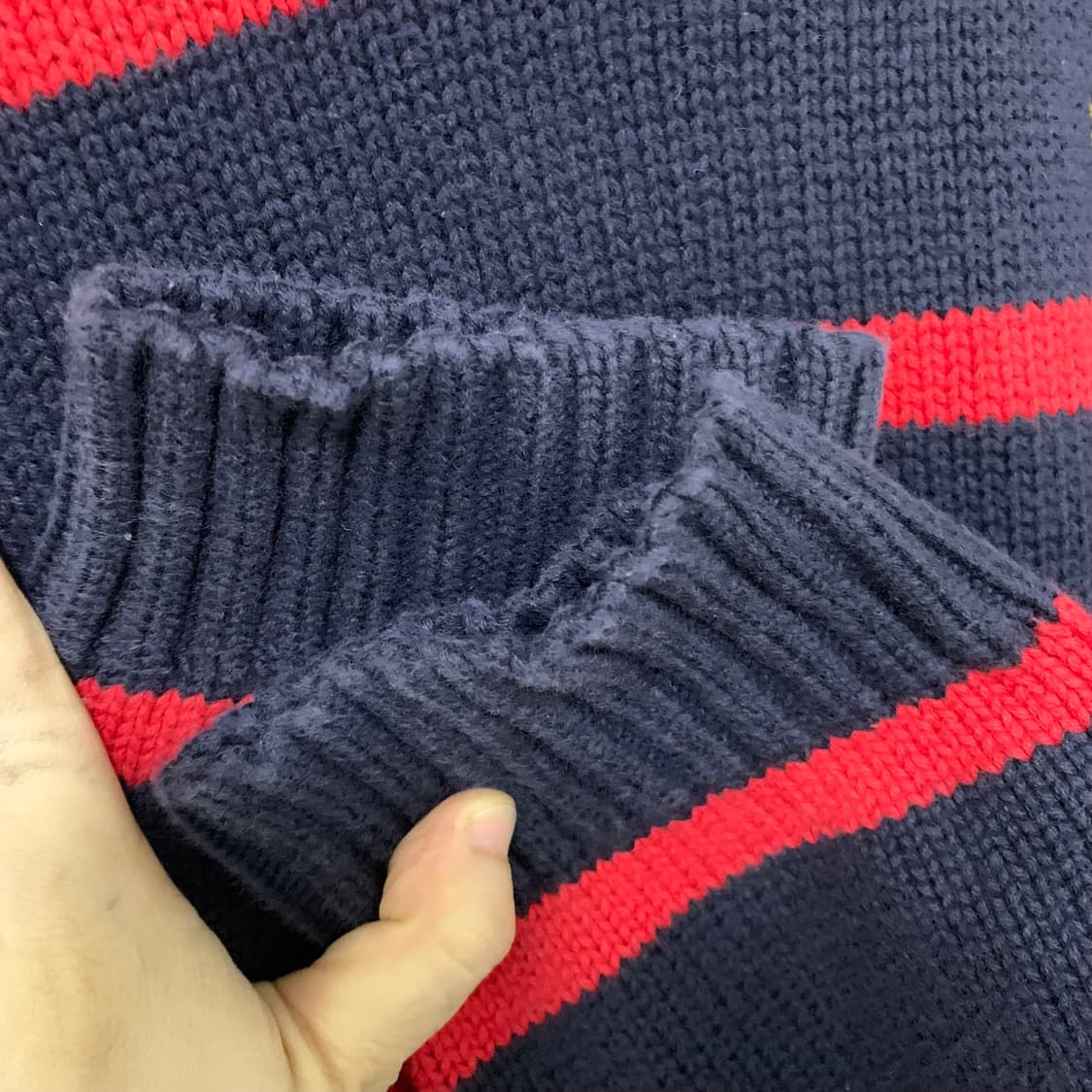 로렌랄프로렌 스트라이프 니트 빈티지 스웨터 루즈핏 XL 상품이미지4