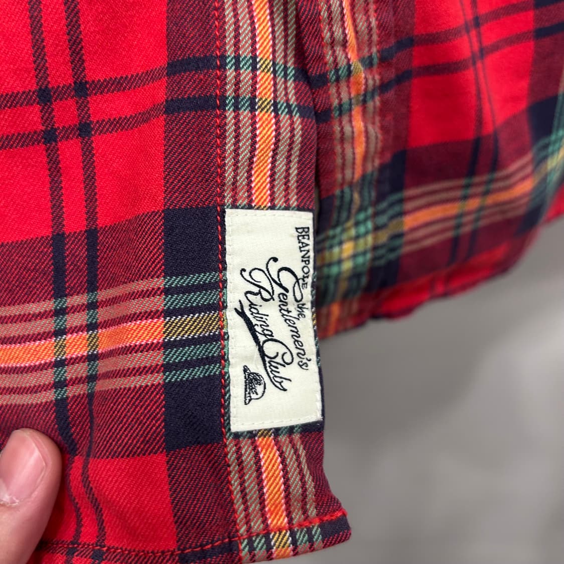 빈폴 GRC 슬림핏 타탄체크 코튼 셔츠 상품이미지4