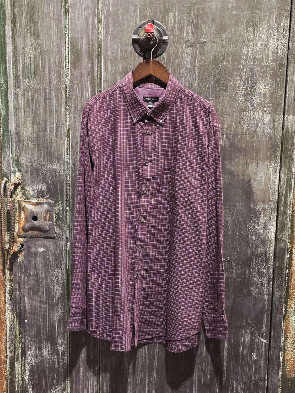 Van Heusen Plaid Long Sleeve Shirt 상품이미지1
