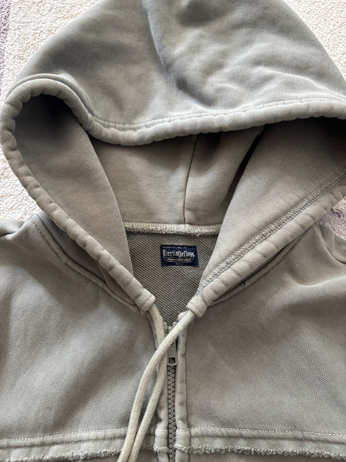 헤리티지플로스 피그먼트 후드집업 상품이미지2