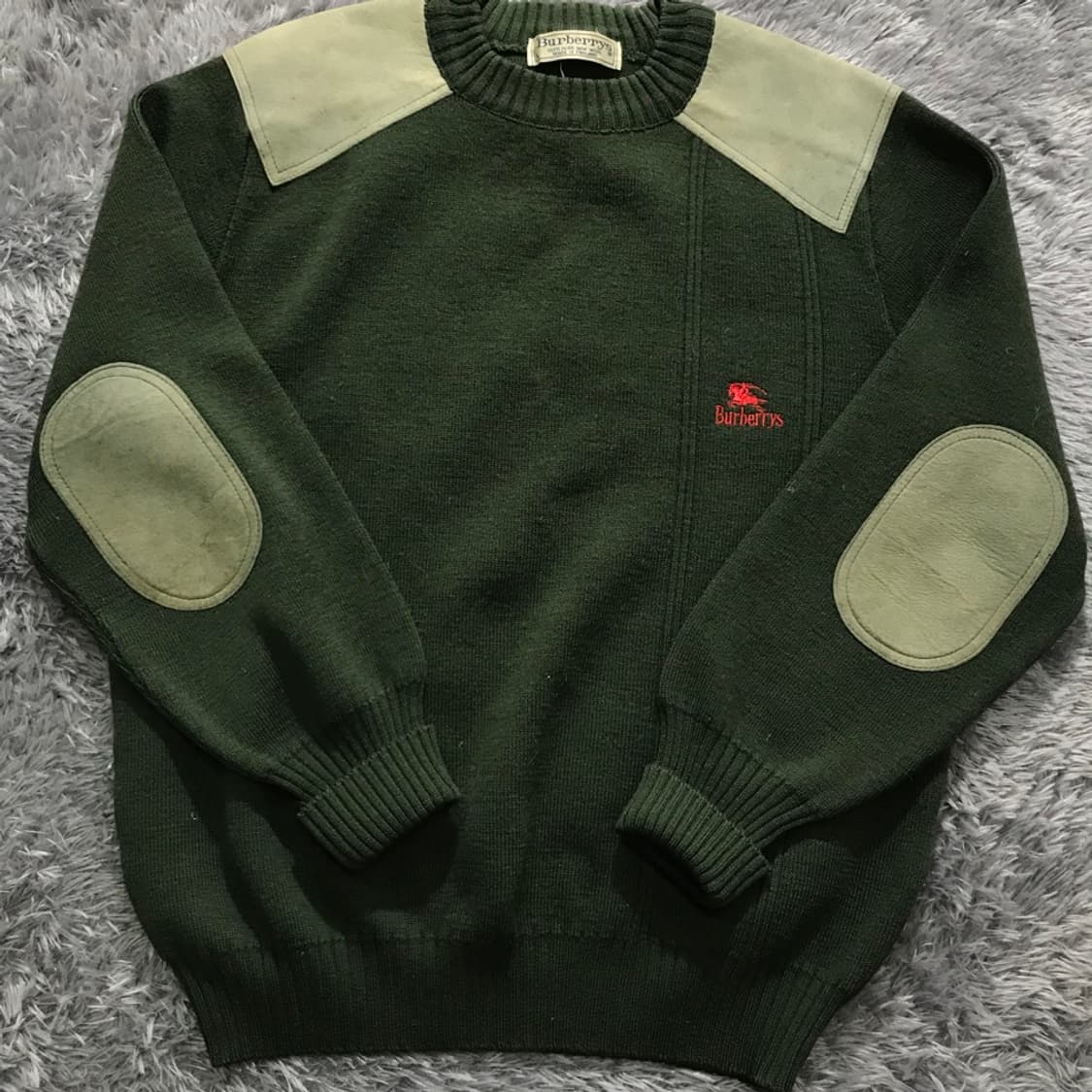 [[L] 버버리(BBR) 엘보 패치 코만도 울 니트@162 상품이미지2