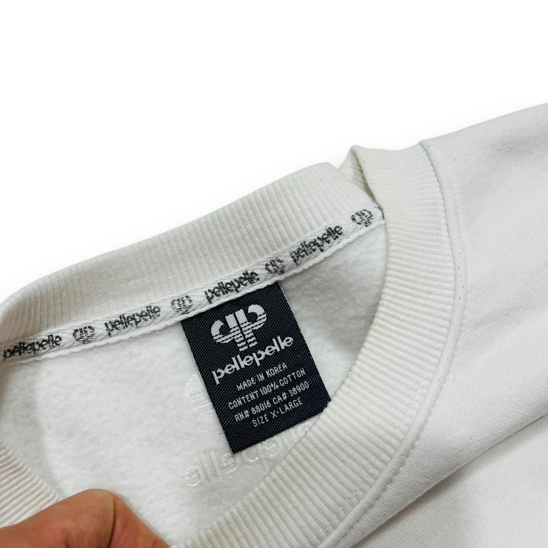 펠레 펠레 00s 올드스쿨 힙합 화이트 맨투맨 상품이미지4