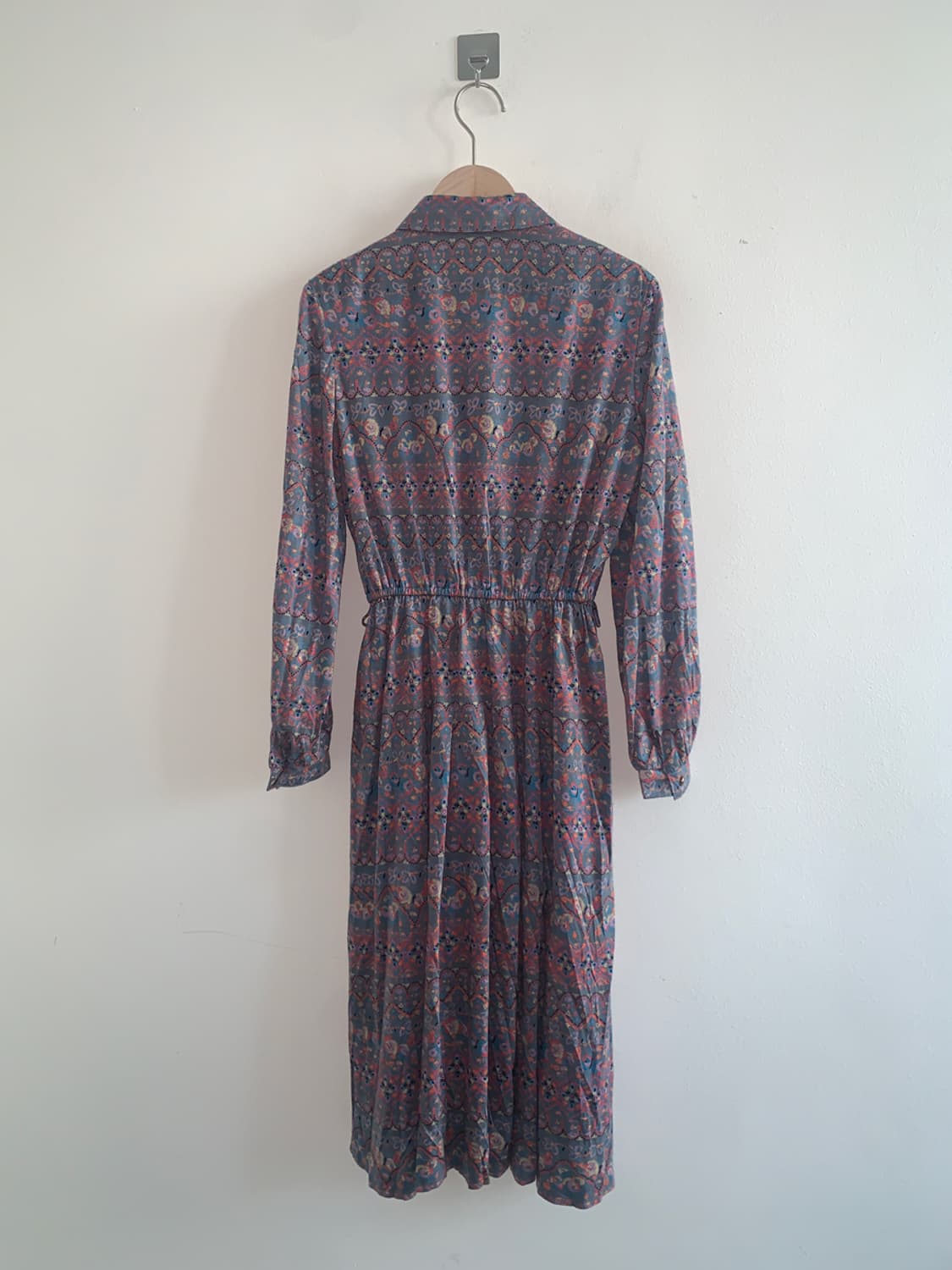 Vintage gold button shirts dress 상품이미지9