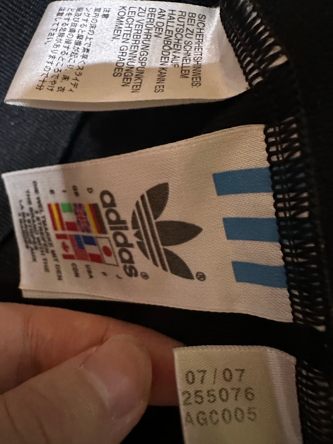 아디다스 져지 아디다스 파이어버드 불꽃져지 아디다스 검골 블랙 골드 집업 상품이미지5