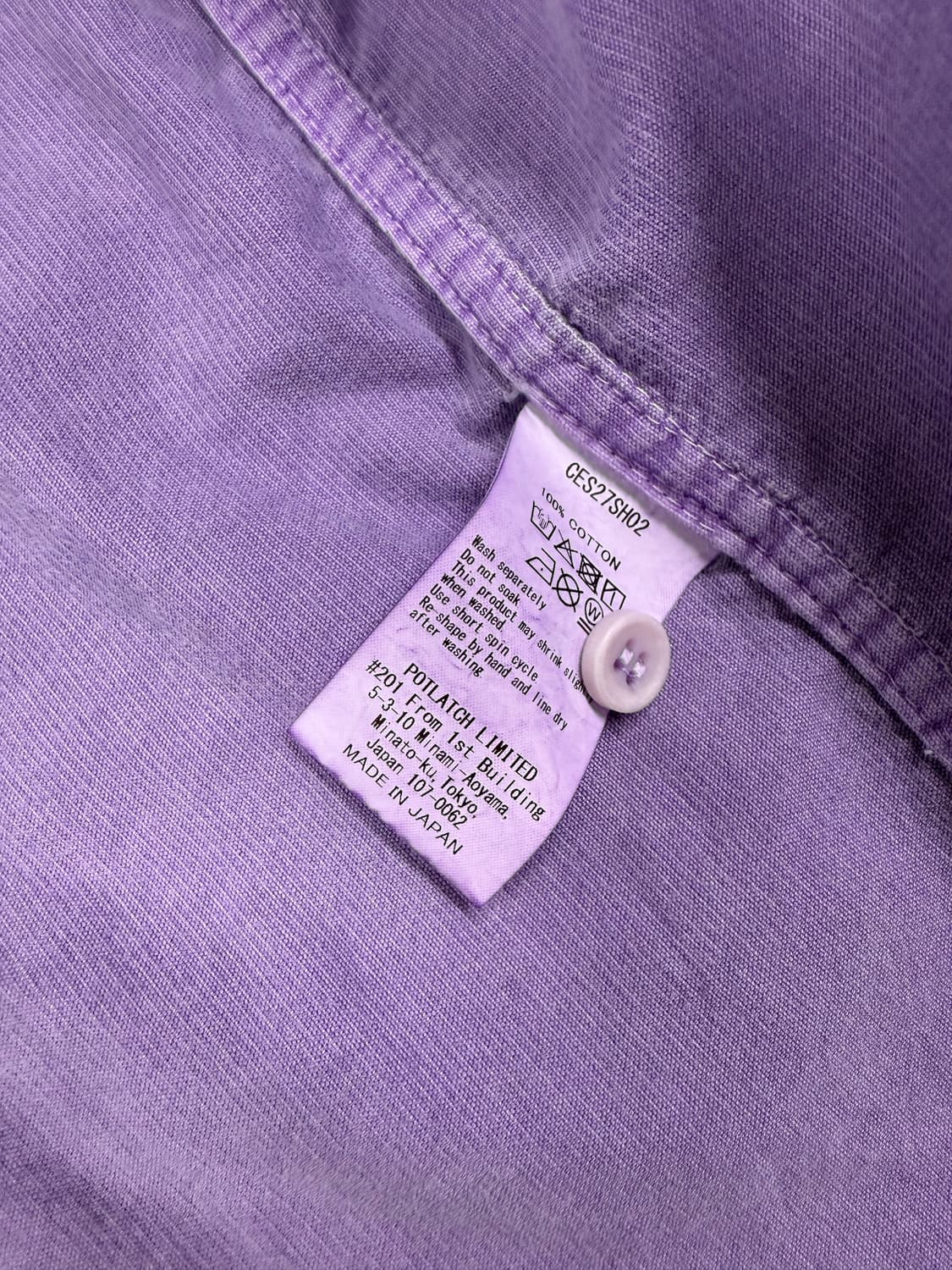 25SS 카브엠트 긴팔 셔츠 오버다이 코드 디자인 빅 CES27SH02  상품이미지4