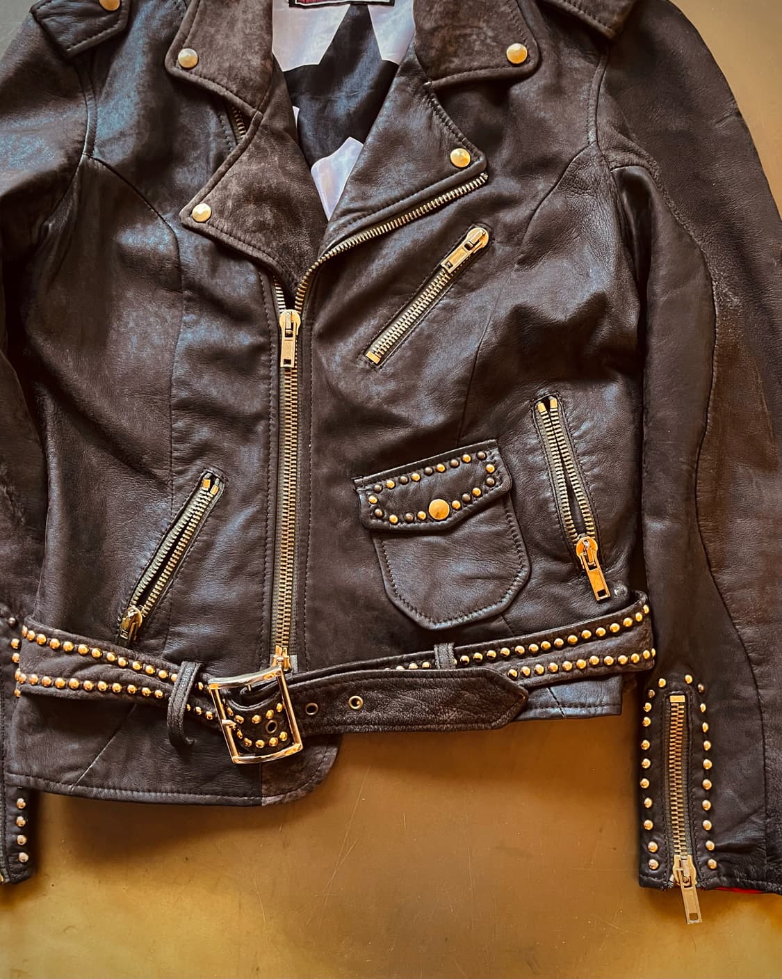 BAD SPIRIT Archive Studs Pelle Rider JK 상품이미지6