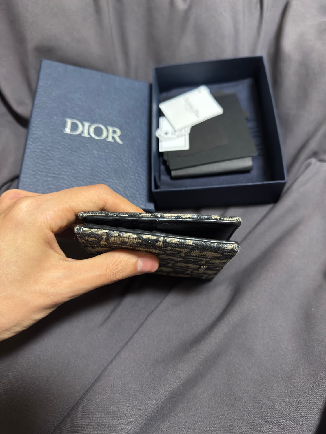 디올 오블리크 반지갑 상품이미지4