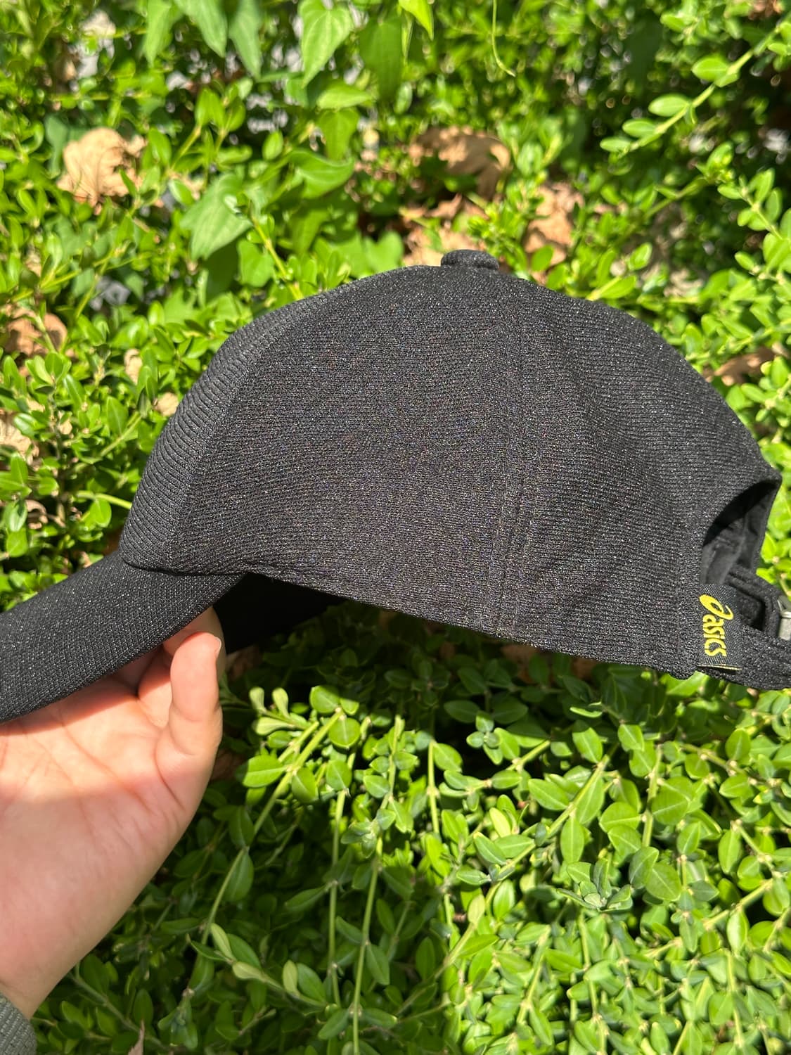 [L/XL] 아식스 로고 블랙 볼캡 모자 상품이미지3