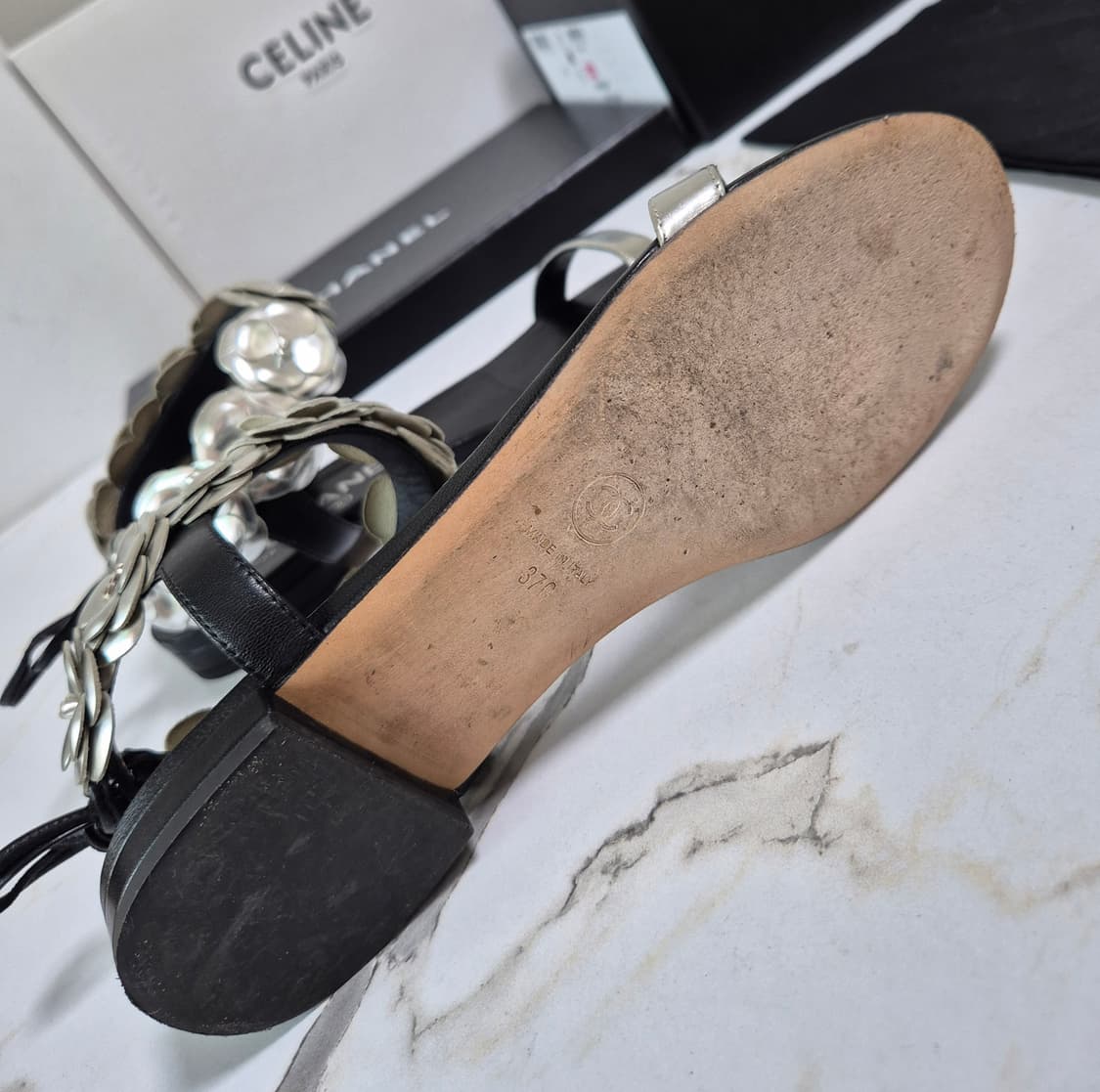 (정품) 샤넬 까멜리아 샌들 37 상품이미지10