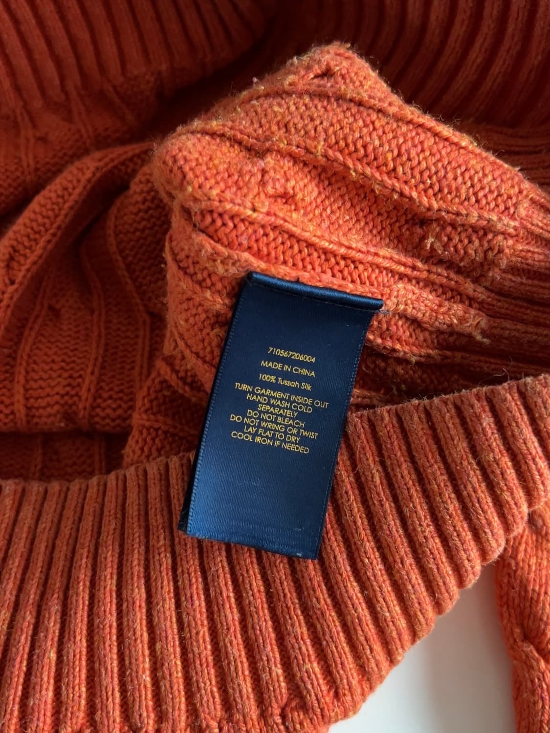 폴로 랄프로렌 실크 케이블 니트 M 상품이미지4