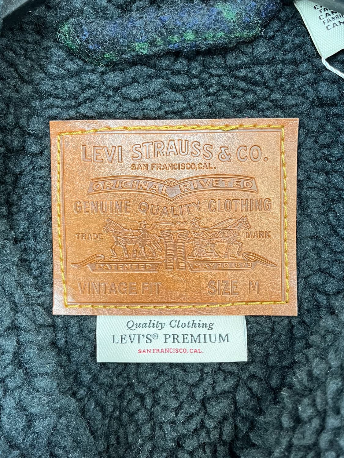 리바이스 LVC 쉐르파 체크 트러커 자켓 상품이미지6