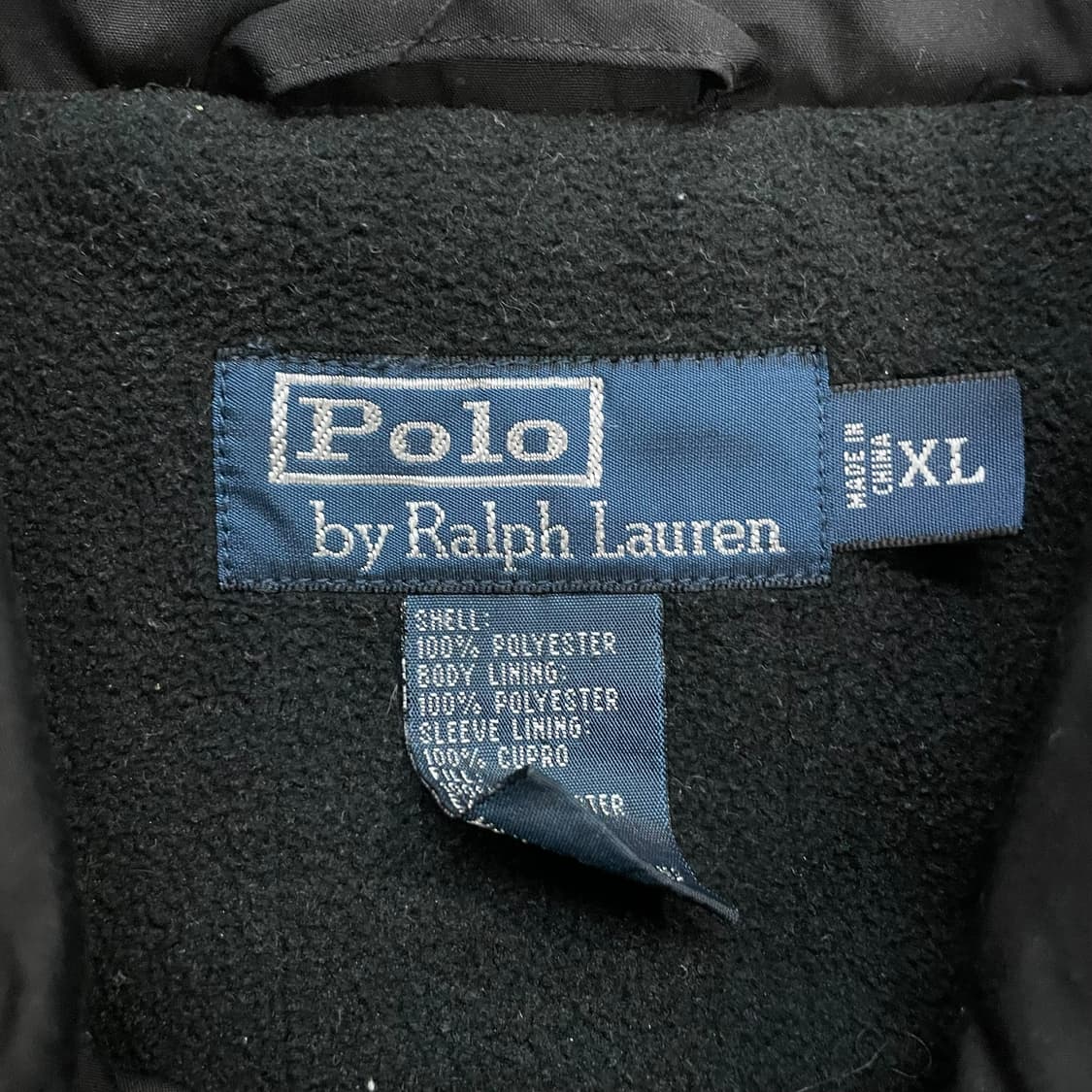 폴로 랄프로렌 포니 로고 폴리쉘 페리 점퍼 블랙 상품이미지3