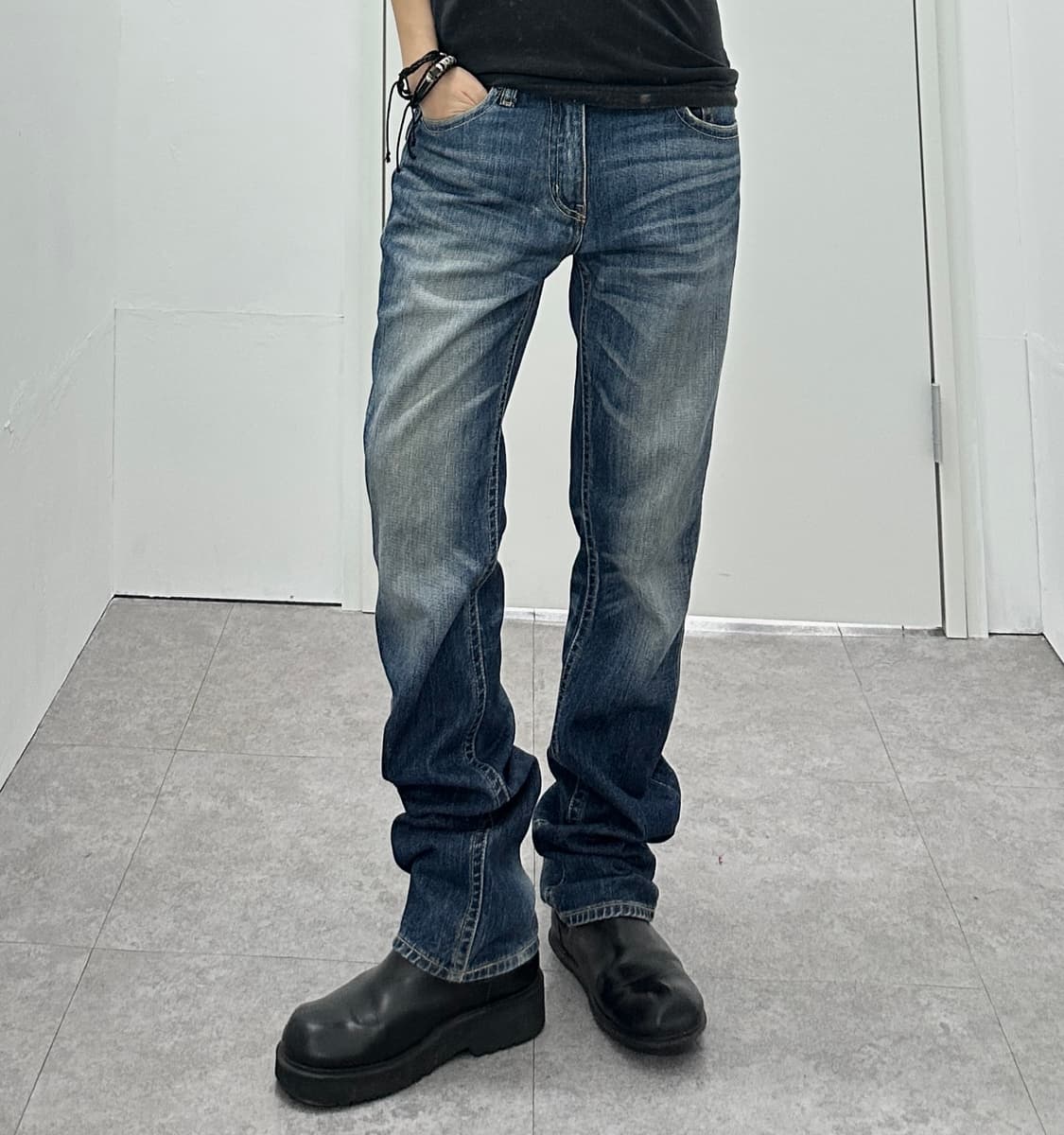 Vintage washing denim pants 상품이미지1